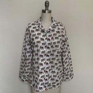 Roberta Roller Rabbit Elephant Pajama Set Size S
